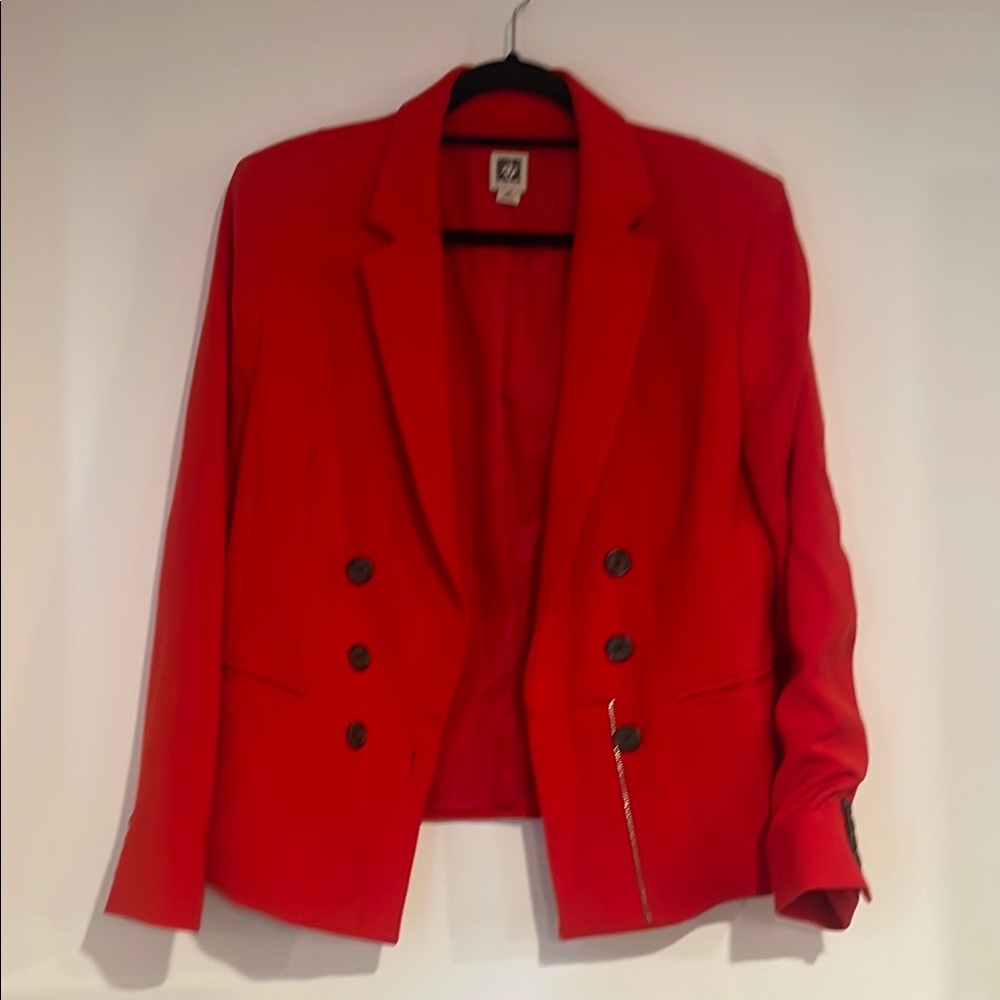 Anne Klein Vibrant Red Suit Jacket